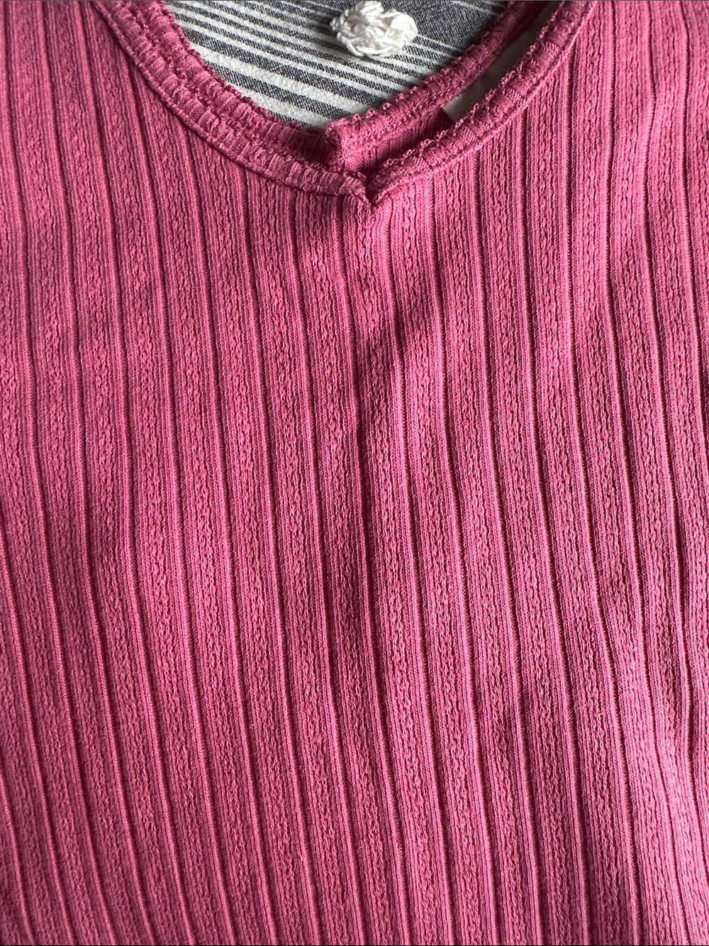 Universal Thread Rose Ribbed Tank in Fuchsia - Picture 4 of 6